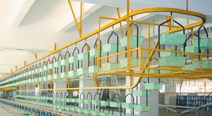 懸掛式柔性輸送線的結構組成